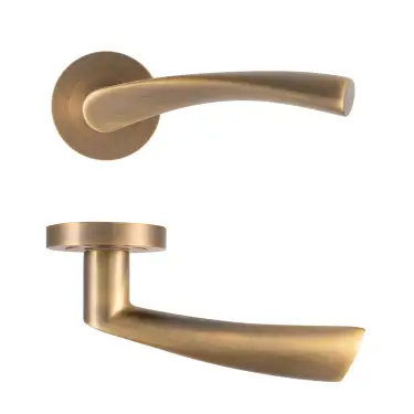 Click Here To Enlarge This Photo Of Eclipse 62107 Matt Antique Brass 'Monza' Lever on Round Rose Set &lpar;Freestyle Range&rpar;