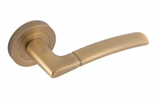Click Here To Enlarge This Photo Of Eclipse 62158 Matt Antique Brass 'Tifosi' Lever on Round Rose Set &lpar;Freestyle Range&rpar;