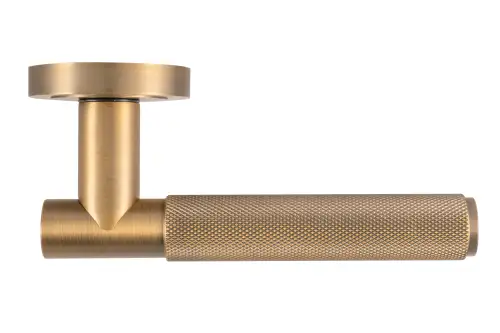 Click Here To Enlarge This Photo Of Eclipse 62237 Matt Antique Brass Knurled Lever on Round Rose Set &lpar;Freestyle Range&rpar;
