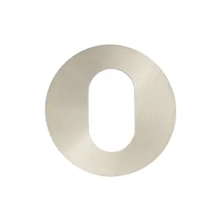 JSS17 Frelan Hardware Satin Stainless Steel &lpar;G304&rpar; Oval Profile Escutcheon 52x8mm