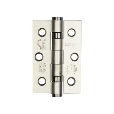 Click Here To Enlarge This Photo Of J9502SSS Frelan Hardware Jedo Grade 7 &lpar;Stainless Steel&rpar; Ball Bearing Hinges 76mm x 50mm Satin Stainless Steel