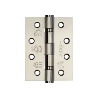 J9533SSS Frelan Hardware Jedo Certifire Grade 13 &lpar;Stainless Steel&rpar; Ball Bearing Hinges 102mm x 76mm x 3mm Satin Stainless Steel &lpar;Pack of 3&rpar;