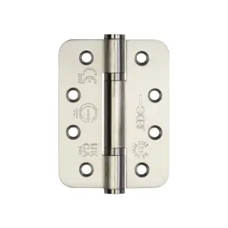 J9633SSS Frelan Hardware Jedo Certifire Grade 13 &lpar;Stainless Steel&rpar; Radius Polymer Bearing 3 Knuckle Hinges 102mm x 76mm x 3mm Satin Stainless Steel &lpar;Pack of 3&rpar;
