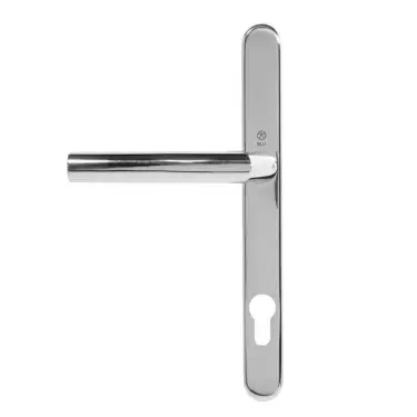 Click Here To Enlarge This Photo Of BLU Performance Angled Lever Door Handle on Backplate Set &lpar;92mm c&sol;c&rpar; 316 Polished Stainless Steel &lpar;AML096-PSS&rpar;