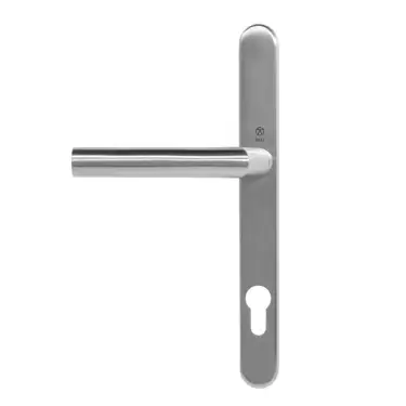 Click Here To Enlarge This Photo Of BLU Performance Angled Lever Door Handle on Backplate Set &lpar;92mm c&sol;c&rpar; 316 Satin Stainless Steel &lpar;AML096-SSS&rpar;