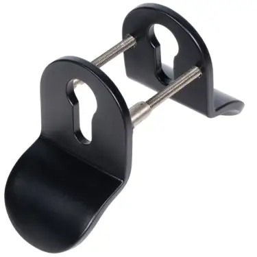 Click Here To Enlarge This Photo Of BLU Performance Contemporary Euro Cylinder Pull&comma; Back to back&comma; Up to 75mm Door Thickness&comma; 50 x 83 x 5mm&comma; Matt Black Lacquer &lpar;CP50-MBL&rpar;