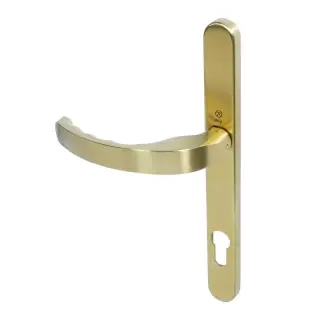 BLU Performance Ergonomic Lever Door Handle on Backplate Set &lpar;92mm c&sol;c&rpar; 316 Stainless Steel in a PVD Satin Black Finish &lpar;EGC096-PBK&rpar;