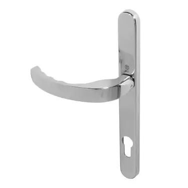 Click Here To Enlarge This Photo Of BLU Performance Ergonomic Lever Door Handle on Backplate Set &lpar;92mm c&sol;c&rpar; 316 Polished Stainless Steel &lpar;EGC096-PSS&rpar;