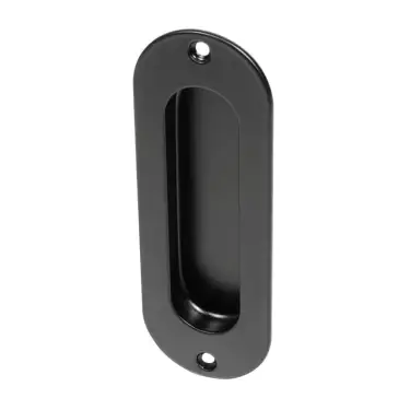 Click Here To Enlarge This Photo Of BLU Performance Radiused End Flush Door Pull&comma; 40 x 120mm &lpar;Screw Fix&rpar; 316 Stainless Steel in a Matt Black Lacquer Finish &lpar;FP120-MBL&rpar;