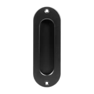 Click Here To Enlarge This Photo Of BLU Performance Radiused End Flush Door Pull&comma; 40 x 120mm &lpar;Screw Fix&rpar; 316 Stainless Steel in a Matt Black Lacquer Finish &lpar;FP120-MBL&rpar;