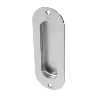 BLU Performance Radiused End Flush Door Pull&comma; 40 x 120mm &lpar;Screw Fix&rpar; 316 Satin Stainless Steel &lpar;FP120-SSS&rpar;
