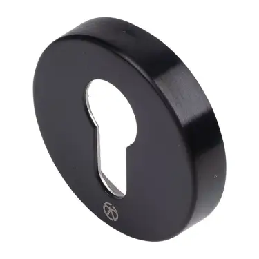 Click Here To Enlarge This Photo Of BLU Performance Round Euro Profile Escutcheon&comma; 55 x 10&period;5mm&comma; 316 Stainless Steel in a Matt Black Lacquered Finish &lpar;KM055B-MBL&rpar;