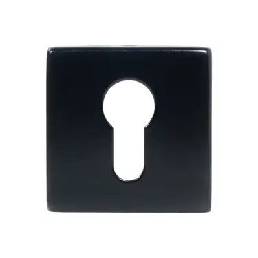 Click Here To Enlarge This Photo Of BLU Performance Square Euro Profile Escutcheon&comma; 55 x 55 x 10mm&comma; 316 Stainless Steel in a Matt Black Lacquer Finish &lpar;KM056B-MBL&rpar;