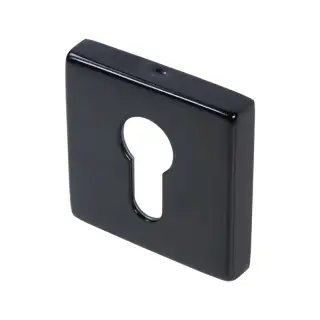 BLU Performance Square Euro Profile Escutcheon&comma; 55 x 55 x 10mm&comma; 316 Stainless Steel in a Matt Black Lacquer Finish &lpar;KM056B-MBL&rpar;