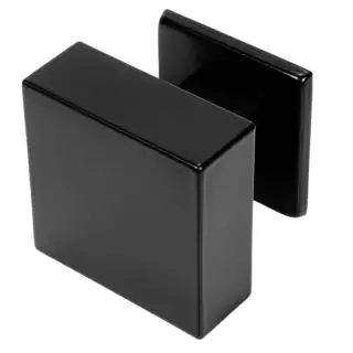 BLU Performance 63mm Square Secret Fix Centre Door Knob&comma; 316 Stainless Steel in a Matt Black Lacquer Finish &lpar;KM126-SF-MBL&rpar;