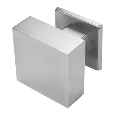 Click Here To Enlarge This Photo Of BLU Performance 63mm Square Secret Fix Centre Door Knob&comma; 316 Solid Satin Stainless Steel &lpar;KM126-SF-SSS&rpar;