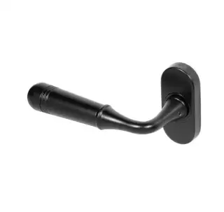 BLU Performance Opera Lever Door Handle on Oval Rose&comma; 316 Stainless Steel in a Matt Black Lacquered Finish &lpar;TBH085-MBL&rpar;