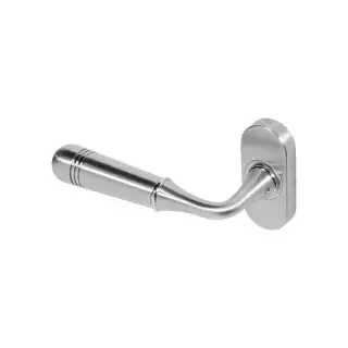 BLU Performance Opera Lever Door Handle on Oval Rose&comma; 316 Satin Stainless Steel &lpar;TBH085-SSS&rpar;