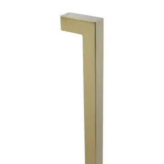 BLU Performance HAB4 Inline Square Mitre Pull Handle &lpar;32mm Width&rpar; 316 Stainless Steel in a PVD Satin Brass Finish