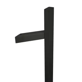 BLU Performance HAB7 Offset Rectangular 'T' Bar Pull Handle &lpar;40mm Width&rpar; 316 Stainless Steel in a Matt Black Lacquered Finish