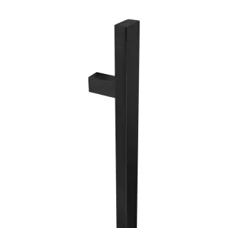 BLU Performance HAB15 Inline Rectangular 'T' Bar Pull Handle &lpar;40mm Width&rpar; 316 Stainless Steel in a Matt Black Lacquered Finish