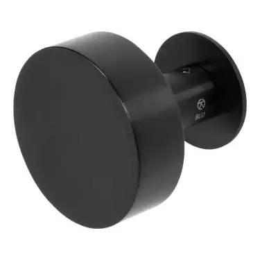 Click Here To Enlarge This Photo Of BLU Performance KM150 Round Centre Door Knob&comma; 316 Stainless Steel in a Matt Black Lacquered Finish
