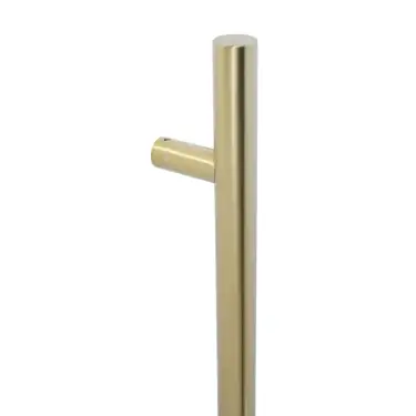 Click Here To Enlarge This Photo Of BLU Performance HAB2 Inline Round 'T' Bar Pull Handle &lpar;32mm Diameter&rpar; 316 PVD Satin Brass Finish