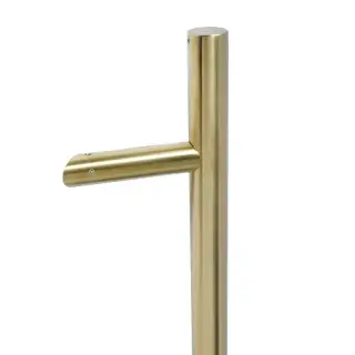 BLU Performance HAB6 Offset Round 'T' Bar Pull Handle &lpar;32mm Diameter&rpar; 316 Stainless in a PVD Satin Brass Finish