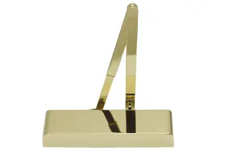 TS5&period;225BCDA&period;PB BOSS Door Controls EN&period;2-5 Polished Brass Overhead Door Closer with Backcheck & Delayed Action