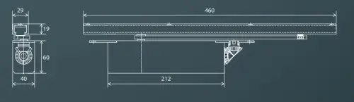 Click Here To Enlarge This Photo Of ITS6&period;225&period;SSS BOSS Door Controls EN&period;2-5 Satin Stainless Steel Concealed Cam Action Overhead Door Closer