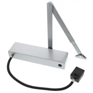 TS7&period;004&period;SIL BOSS Door Controls EN&period;4 Silver Univeral Electro-Magnetic &lpar;Hold Open&sol;Swing Free&rpar; Overhead Door Closer