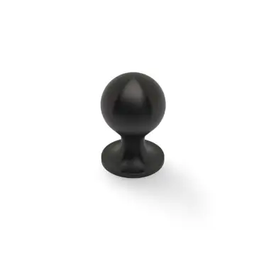 Click Here To Enlarge This Photo Of AW844-25-DBZPVD - Alexander & Wilks Plain Caesar Cupboard Knob on Round Rose 25mm - Dark Bronze PVD