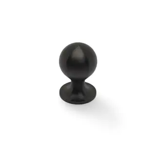 AW844-25-DBZPVD - Alexander & Wilks Plain Caesar Cupboard Knob on Round Rose 25mm - Dark Bronze PVD