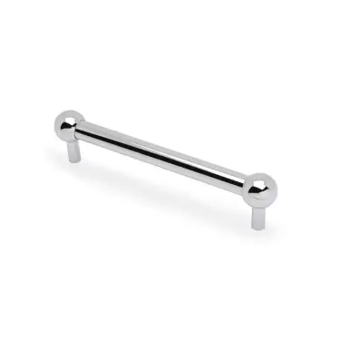 Click Here To Enlarge This Photo Of AW856-160-PC - Alexander & Wilks Plain Caesar Cabinet Pull 160mm c&sol;c - Polished Chrome