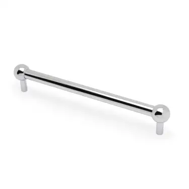 Click Here To Enlarge This Photo Of AW856-224-PC - Alexander & Wilks Plain Caesar Cabinet Pull 224mm c&sol;c - Polished Chrome