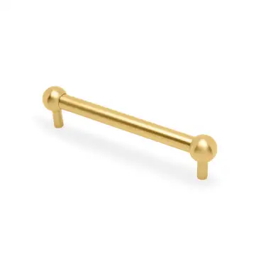 Click Here To Enlarge This Photo Of AW856-160-SBPVD - Alexander & Wilks Plain Caesar Cabinet Pull 160mm c&sol;c - Satin Brass PVD