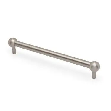 Click Here To Enlarge This Photo Of AW856-224-SN - Alexander & Wilks Plain Caesar Cabinet Pull 224mm c&sol;c - Satin Nickel