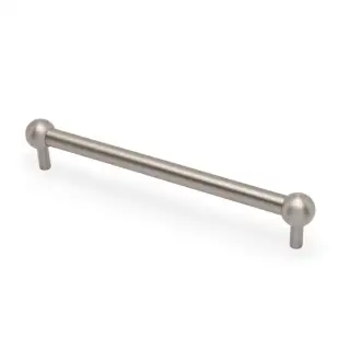 AW856-224-SN - Alexander & Wilks Plain Caesar Cabinet Pull 224mm c&sol;c - Satin Nickel