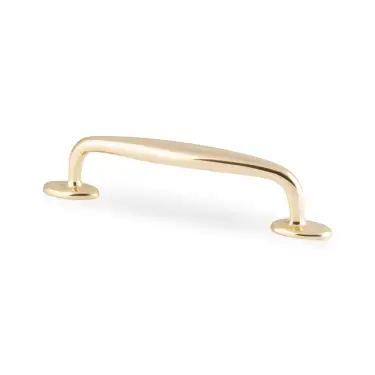 Click Here To Enlarge This Photo Of AW861-128-PBL - Alexander & Wilks Ashbury Cabinet Pull 128mm c&sol;c - Polished Brass Lacquered