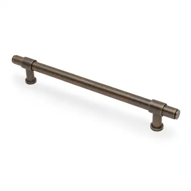 Click Here To Enlarge This Photo Of AW839P-224-AB - Alexander & Wilks Kingston Plain Pull Handle 224mm c&sol;c - Antique Brass