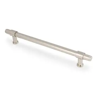 AW839P-224-PNPVD - Alexander & Wilks Kingston Plain Pull Handle 224mm c&sol;c - Polished Nickel PVD