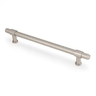 AW839P-224-SNPVD - Alexander & Wilks Kingston Plain Pull Handle 224mm c&sol;c - Satin Nickel PVD