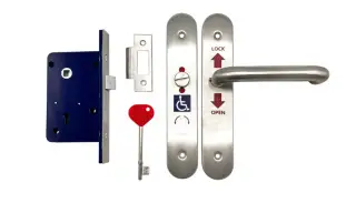 TSSNKSSET - TSS NKS &lpar;National Key Scheme&rpar; Reversible Disabled Bathroom Lockset &lpar;Radar Type&rpar;