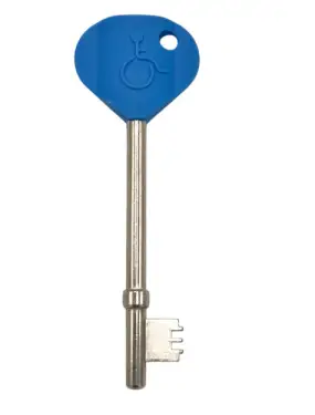 Click Here To Enlarge This Photo Of TSSNKSKEYB - TSS NKS &lpar;Radar&rpar; Disabled Bathroom Key - Blue