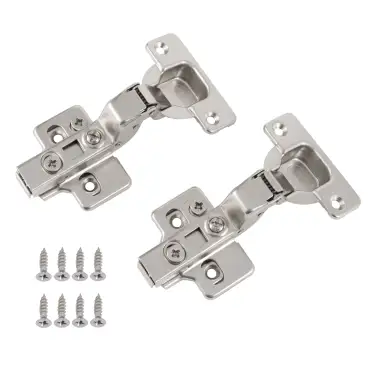 Click Here To Enlarge This Photo Of Eclipse 99040 35mm Nickel Plated Clip On 3D Soft Close Cabinet Hinge 105&deg; Inset - Pack of 2