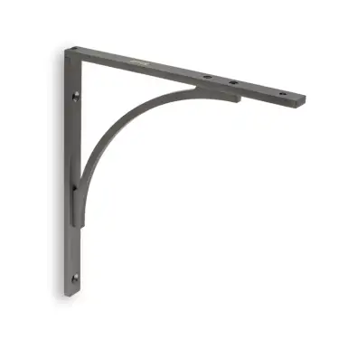 Click Here To Enlarge This Photo Of AW740DBZPVD - Alexander & Wilks Eden Solid Brass Shelf Bracket 205mm x 220mm - Dark Bronze PVD