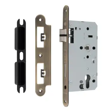 Click Here To Enlarge This Photo Of DLX7260EPAB&sol;R - Carlisle Brass Eurospec DIN Euro Sashlock 60mm Backset &lpar;Radius Forend&rpar; - Antique Brass
