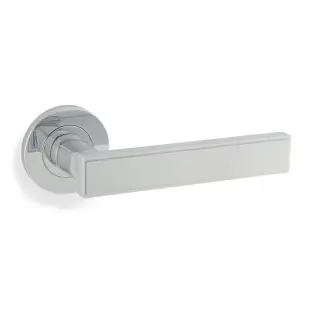 AW260PC - Alexander & Wilks Jesper Lever on Round Rose - Polished Chrome