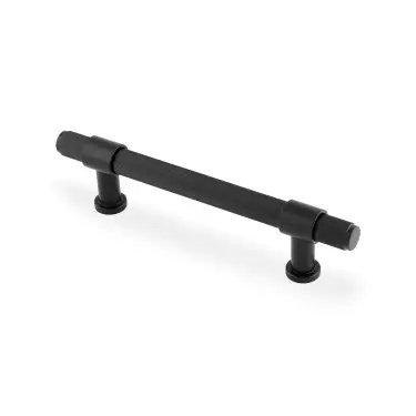 Click Here To Enlarge This Photo Of AW839R-128-BL - Alexander & Wilks Kingston Reeded Pull Handle 128mm c&sol;c - Black