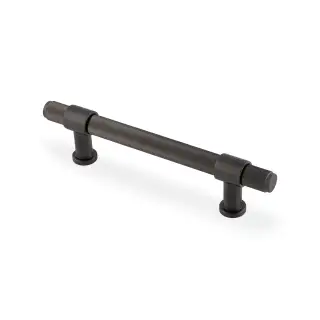 AW839R-128-DBZPVD - Alexander & Wilks Kingston Reeded Pull Handle 128mm c&sol;c - Dark Bronze PVD